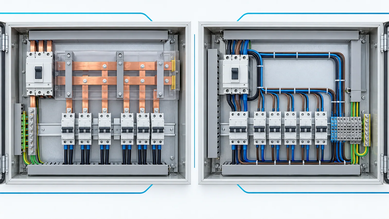 Busbar vs. Terminal-Block-and-Cable Wiring in Control Panels